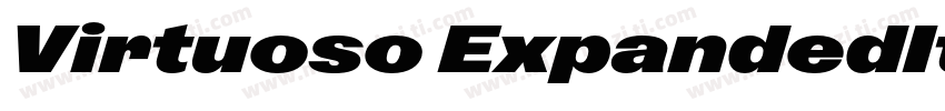 Virtuoso ExpandedItalic字体转换